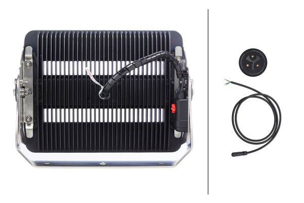 HELLA 1GJ 958 334-131 Doppelblinkleuchte/LED-Arbeitsscheinwerfer - HypaLUME - Fußbefestigung - Gelän