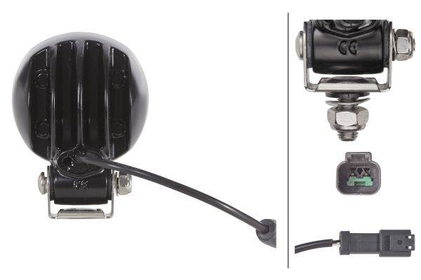 HELLA 1G0 996 476-651 LED-Arbeitsscheinwerfer - Modul 70 Gen. IV - 12/24V - geschraubt - Bodenausleu