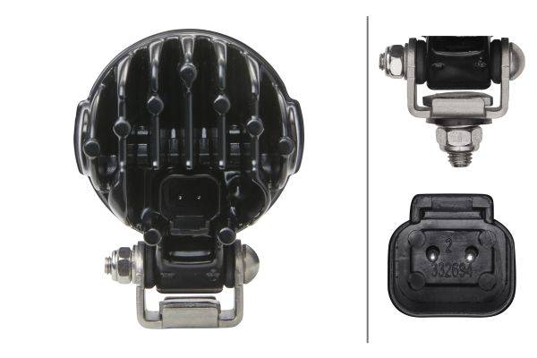 HELLA 1G0 995 050-081 LED-Arbeitsscheinwerfer - Modul 50 - 12/24V - 800lm - Anbau/geschraubt - hänge