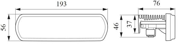 HELLA 1GE 996 298-001 LED-Arbeitsscheinwerfer - Modular Worklight Prime Tech - 12/24V - Einbau - Nah