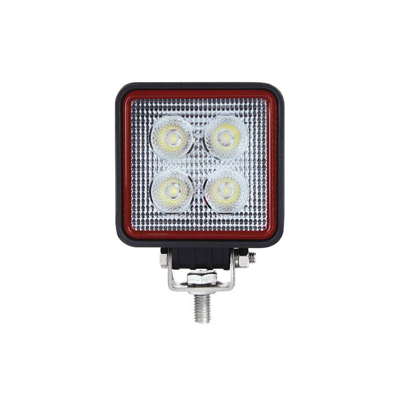 LED Arbeitsscheinwerfer, Serie Redline, Quadratisch, 12 Watt, 12/24 Volt, Flutlicht