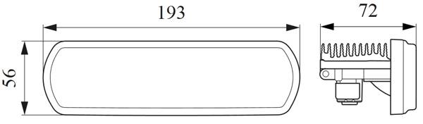 HELLA 1GE 996 198-031 LED-Arbeitsscheinwerfer - Modular Worklight Base Tech - 12/24V - Einbau - Nahf
