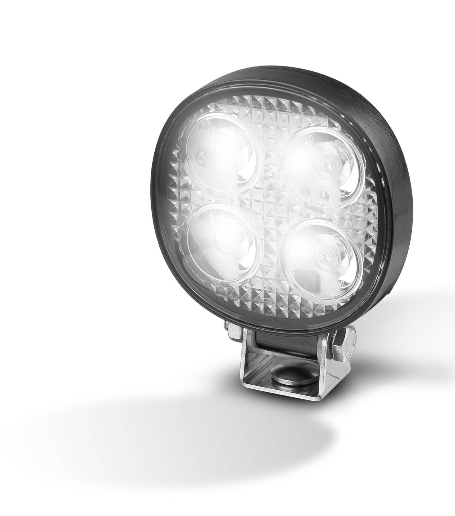 Runder LED Arbeitsscheinwerfer, Rückfahrscheinwerfer, Aufbau, ECE-R23 geprüft