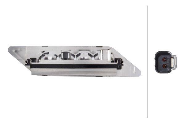 HELLA 1GE 996 198-351 LED-Arbeitsscheinwerfer - Modular Worklight Base Style Zeroglare - 12/24V - Ei