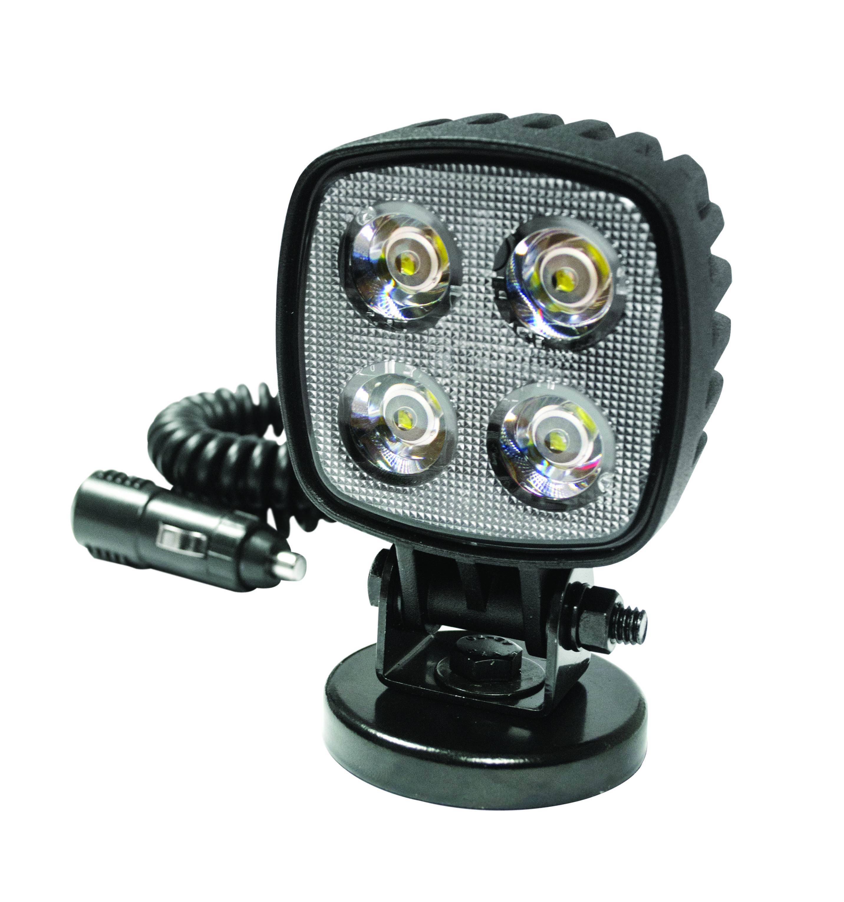 LED Arbeitsscheinwerfer, Serie 8112BM, Magnetsockel, Gehäuse schwarz, 12 Watt