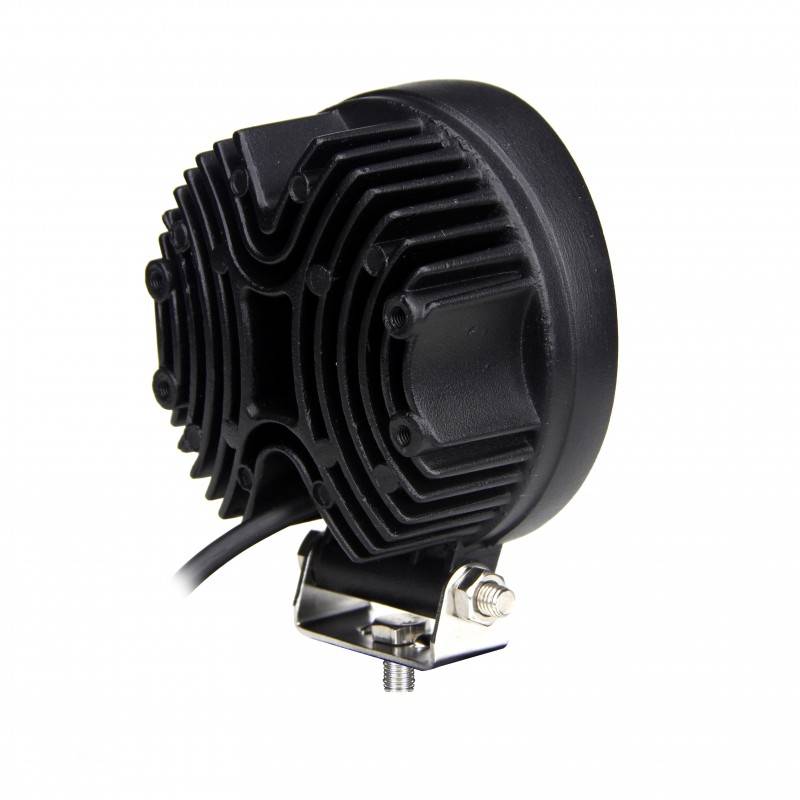 LED Arbeitsscheinwerfer, Serie 11227, Rund, ECE-R10 12/24 Volt, Flutlicht