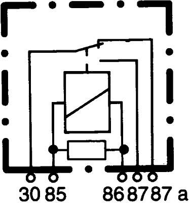 HELLA 4RD 007 903-001 Relais, Arbeitsstrom - 24V - 5-polig - Schaltbild: W2 - Stecker: B1 - Öffner/S