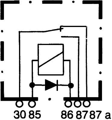 HELLA 4RD 007 794-041 Relais, Arbeitsstrom - 12V - 5-polig - Schaltbild: W3 - Stecker: B1 - Öffner/S