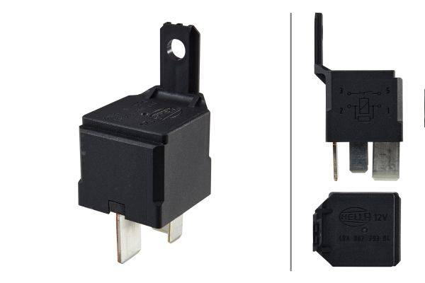 HELLA 4RA 007 793-041 Relais, Arbeitsstrom - 12V - 4-polig - Schaltbild: S2 - Stecker: B3 - Hochleis