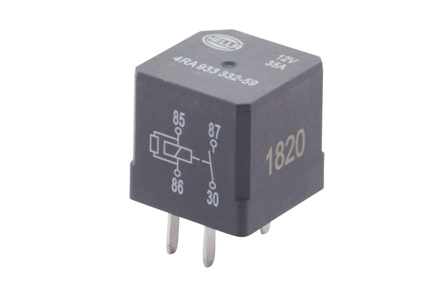 HELLA 4RA 933 332-591 Relais, Arbeitsstrom - 12V - 4-polig - Schließer - Menge: 1