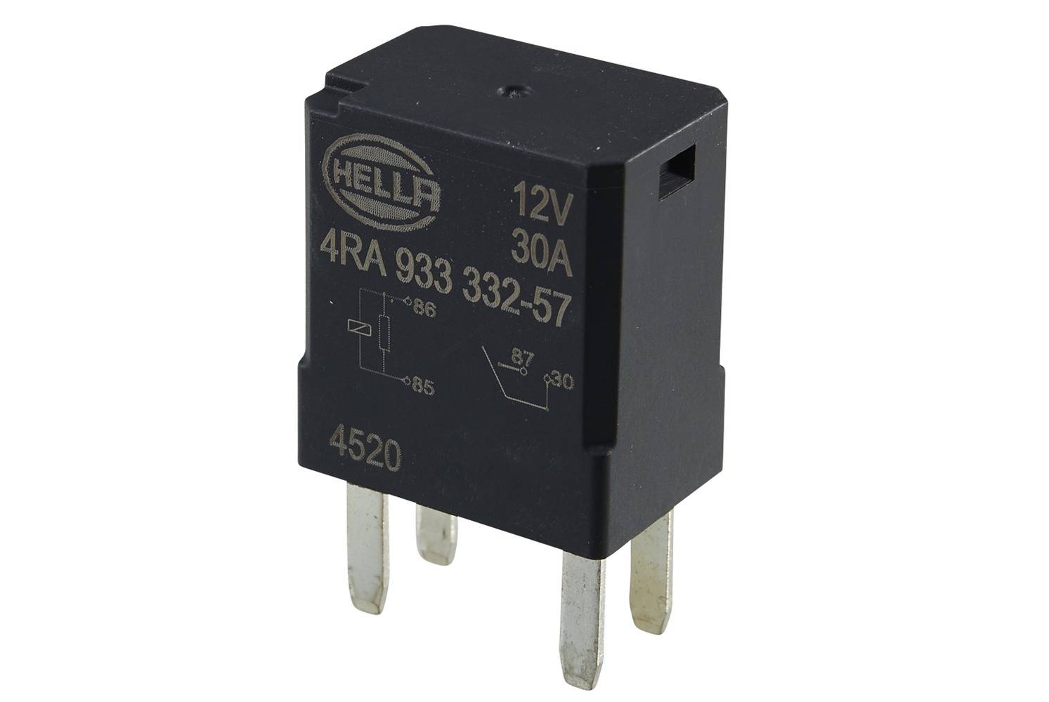 HELLA 4RA 933 332-571 Relais, Arbeitsstrom - 12V - 4-polig - Schließer - Menge: 1