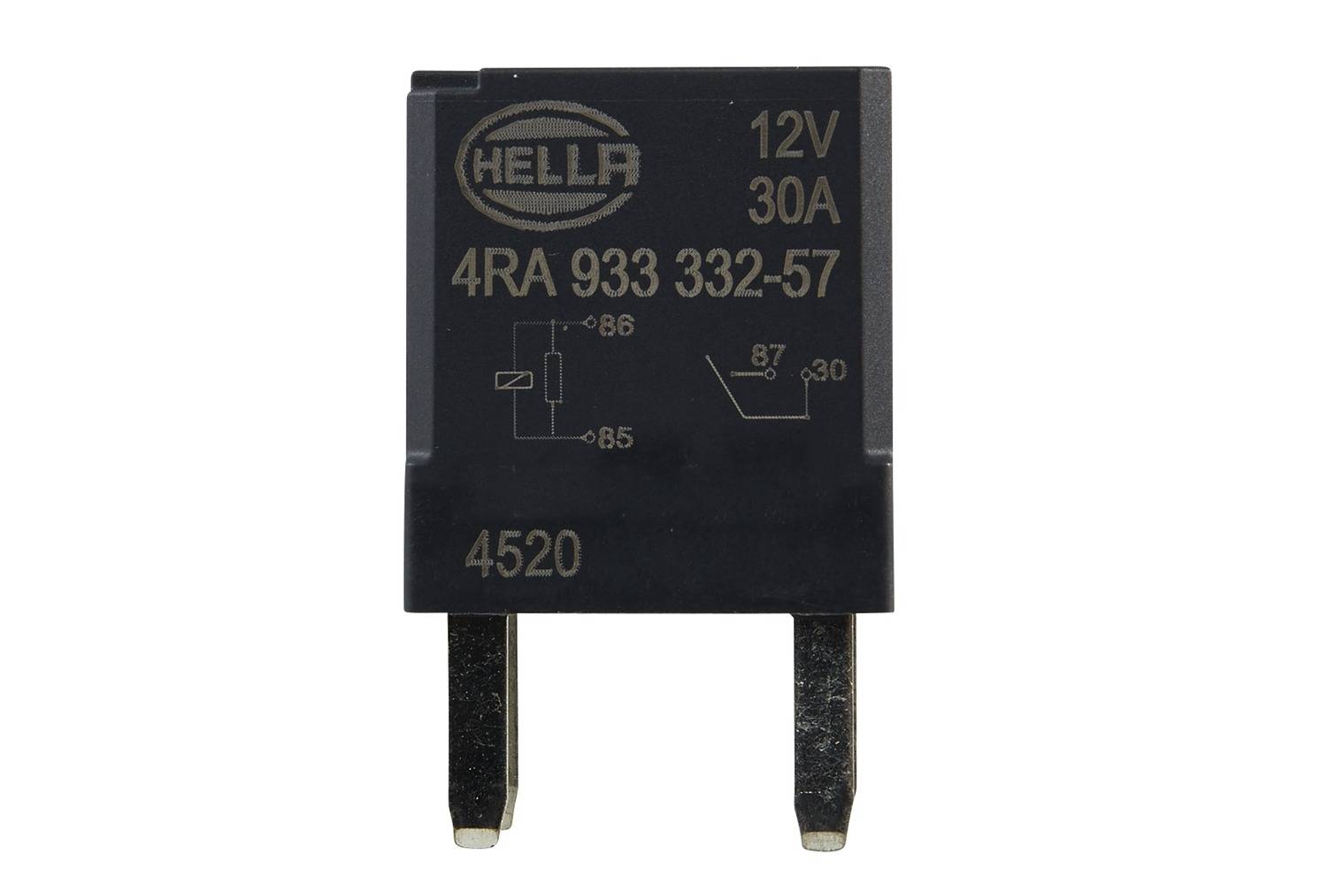 HELLA 4RA 933 332-571 Relais, Arbeitsstrom - 12V - 4-polig - Schließer - Menge: 1