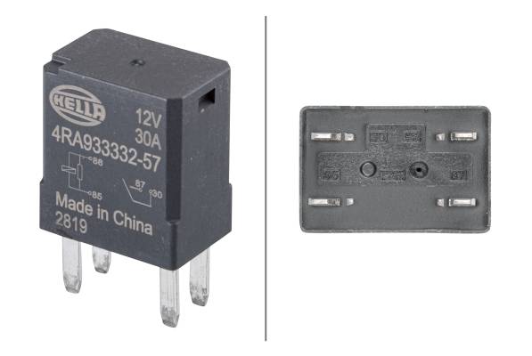HELLA 4RA 933 332-571 Relais, Arbeitsstrom - 12V - 4-polig - Schließer - Menge: 1