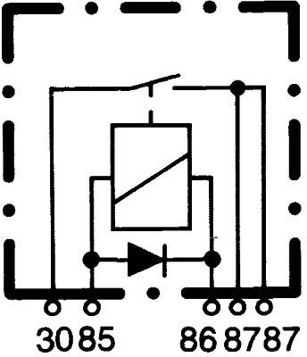 HELLA 4RA 933 791-091 Relais, Arbeitsstrom - 12V - 5-polig - Schließer - mit Halter/mit Löschdiode