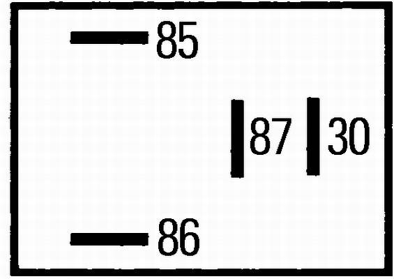 HELLA 4RA 933 766-111 Relais, Arbeitsstrom - 12V - 4-polig - Schaltbild: S2 - Stecker: C - Schließer