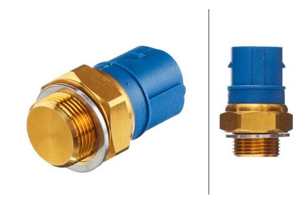 HELLA 6ZT 007 837-061 Temperaturschalter, Kühlerlüfter - 12V - Anschlussanzahl: 3 - Flachstecker - g