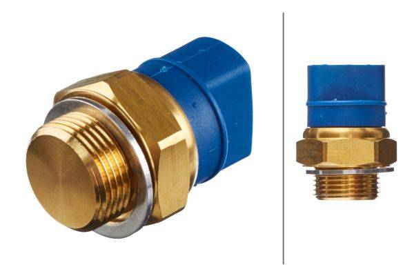 HELLA 6ZT 007 801-011 Temperaturschalter, Kühlerlüfter - 12V - Anschlussanzahl: 2 - Flachstecker - g