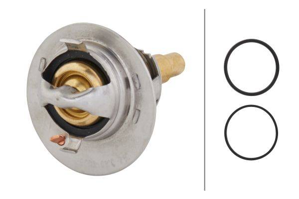 HELLA 8MT 354 776-151 Thermostat, Kühlmittel - Öffnungstemperatur: 88°C - mit Dichtungen