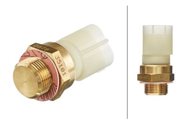 HELLA 6ZT 007 835-101 Temperaturschalter, Kühlerlüfter - 12V - Anschlussanzahl: 2 - Flachstecker - g