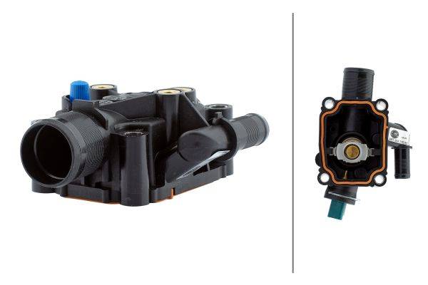 HELLA 8MT 354 776-551 Thermostat, Kühlmittel - Öffnungstemperatur: 91°C - mit Dichtung/mit Temperatu