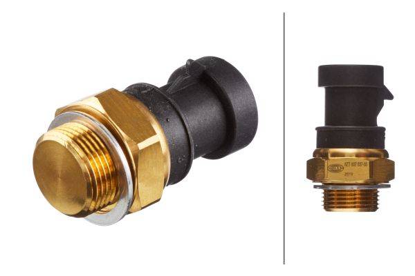 HELLA 6ZT 007 837-031 Temperaturschalter, Kühlerlüfter - 12V - Anschlussanzahl: 3 - Flachstecker - g