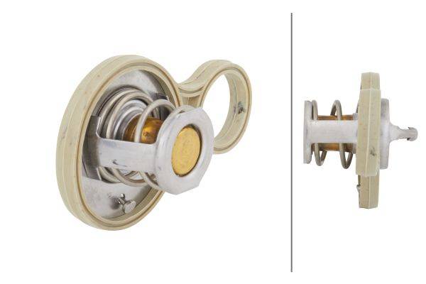 HELLA 8MT 354 775-761 Thermostat, Kühlmittel - Öffnungstemperatur: 91°C - mit Dichtung