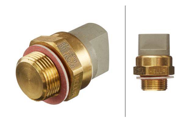 HELLA 6ZT 007 802-021 Temperaturschalter, Kühlerlüfter - 12V - Anschlussanzahl: 3 - Flachstecker - g