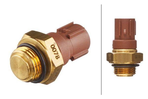 HELLA 6ZT 007 835-091 Temperaturschalter, Kühlerlüfter - 12V - Anschlussanzahl: 2 - Flachstecker - g