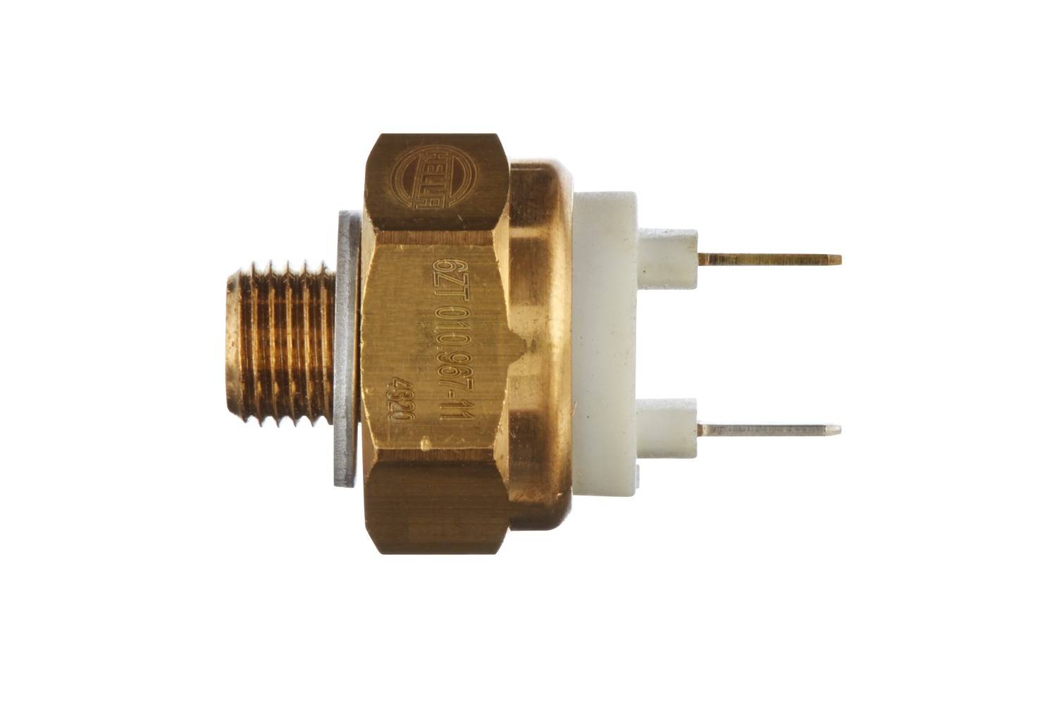 HELLA 6ZT 010 967-111 Temperaturschalter, Kühlmittelwarnlampe - Anschlussanzahl: 2 - Öffner - Außeng