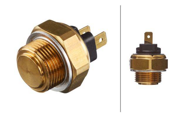 HELLA 6ZT 007 800-031 Temperaturschalter, Kühlerlüfter - 12V - Anschlussanzahl: 2 - Flachstecker - g