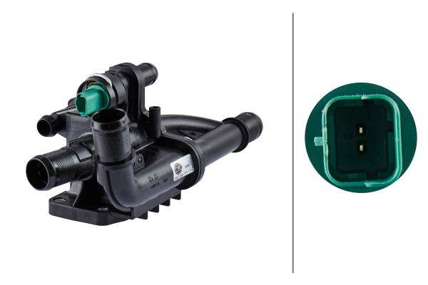 HELLA 8MT 354 777-071 Thermostat, Kühlmittel - Öffnungstemperatur: 83°C - mit Dichtung/mit Temperatu