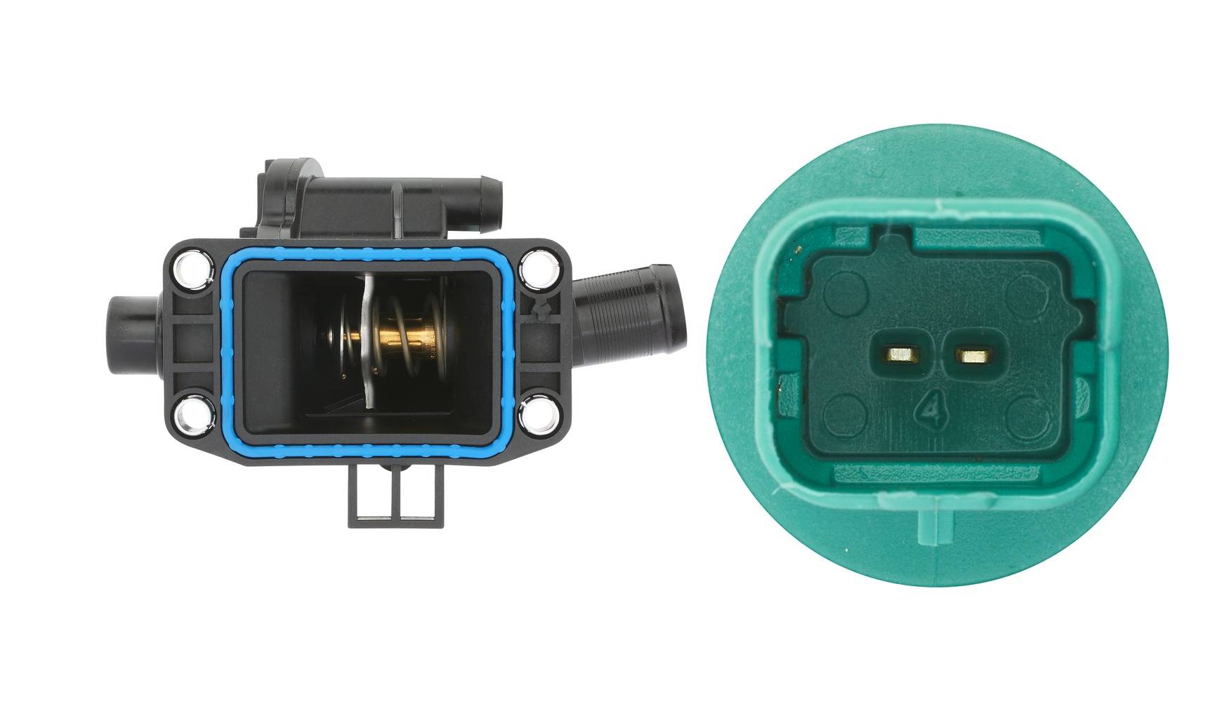HELLA 8MT 354 776-881 Thermostat, Kühlmittel - Öffnungstemperatur: 83°C - mit Dichtung/mit Temperatu