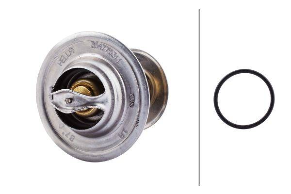 HELLA 8MT 354 775-311 Thermostat, Kühlmittel - Öffnungstemperatur: 87°C