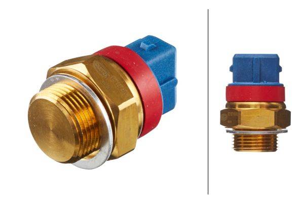 HELLA 6ZT 007 836-021 Temperaturschalter, Kühlerlüfter - 12V - Anschlussanzahl: 3 - Flachstecker - g
