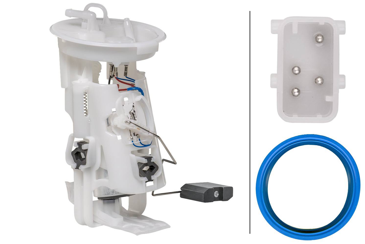 HELLA 8TF 358 106-241 Kraftstoff-Fördereinheit - elektrisch - 4-polig - mit Dichtung/mit Tankgeber