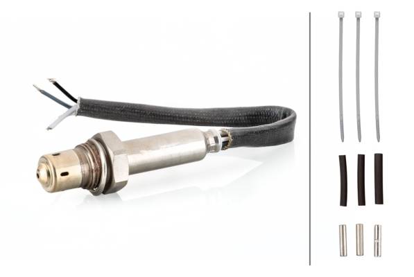 HELLA 6PA 358 103-611 Lambdasonde - 4-polig - Kabel: 160mm - mit Schrumpf-Quetschverbinder - ohne St