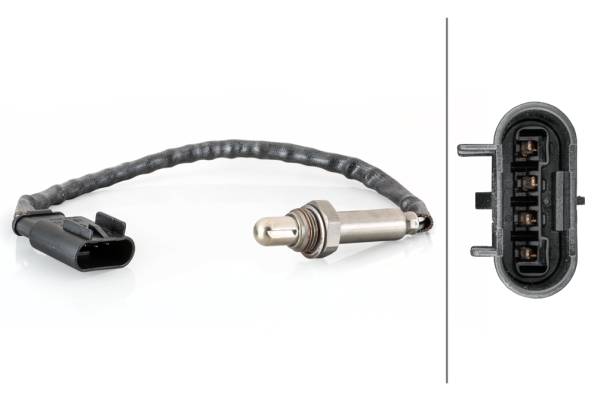 HELLA 6PA 358 103-531 Lambdasonde - 4-polig - Kabel: 275mm