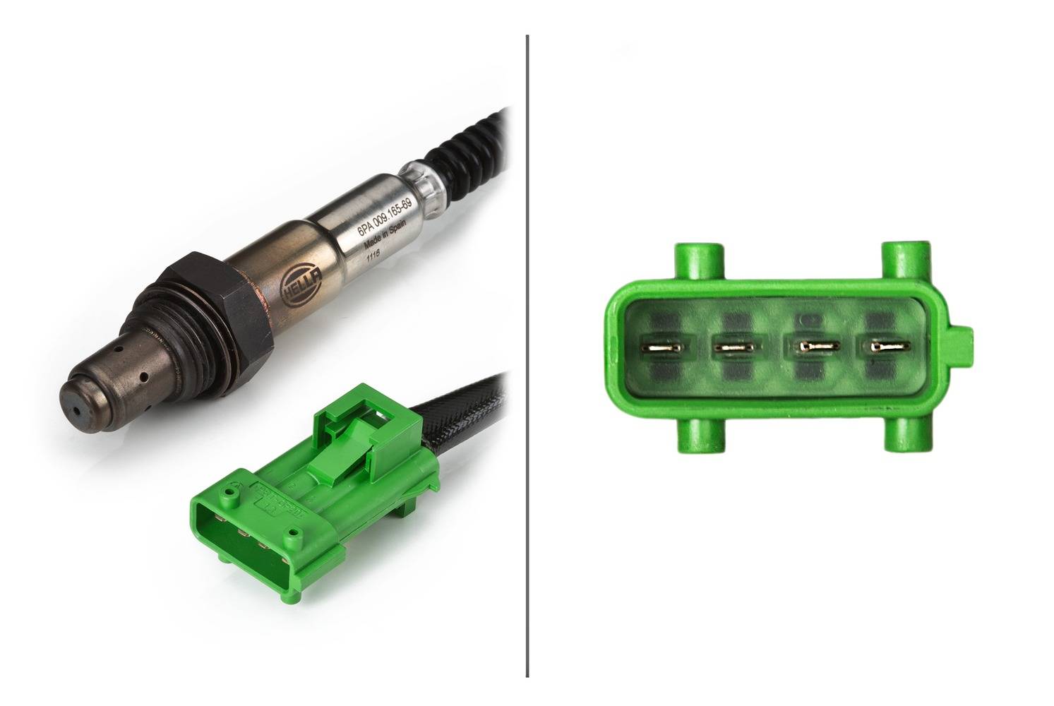 HELLA 6PA 009 165-691 Lambdasonde - Kabel: 470mm