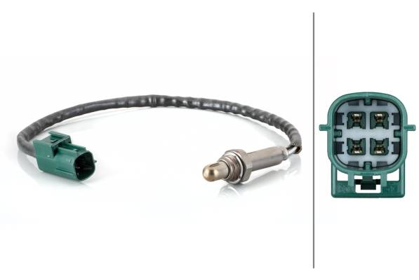 HELLA 6PA 358 103-511 Lambdasonde - 4-polig - Kabel: 381mm