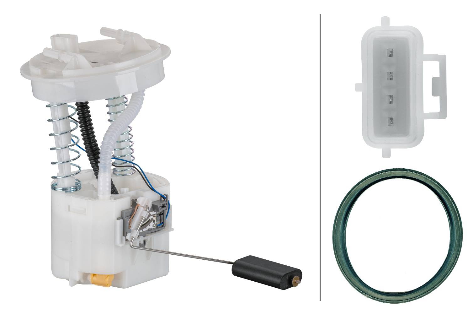 HELLA 8TF 358 146-161 Kraftstoff-Fördereinheit - elektrisch - 4-polig - mit Dichtung/mit Tankgeber