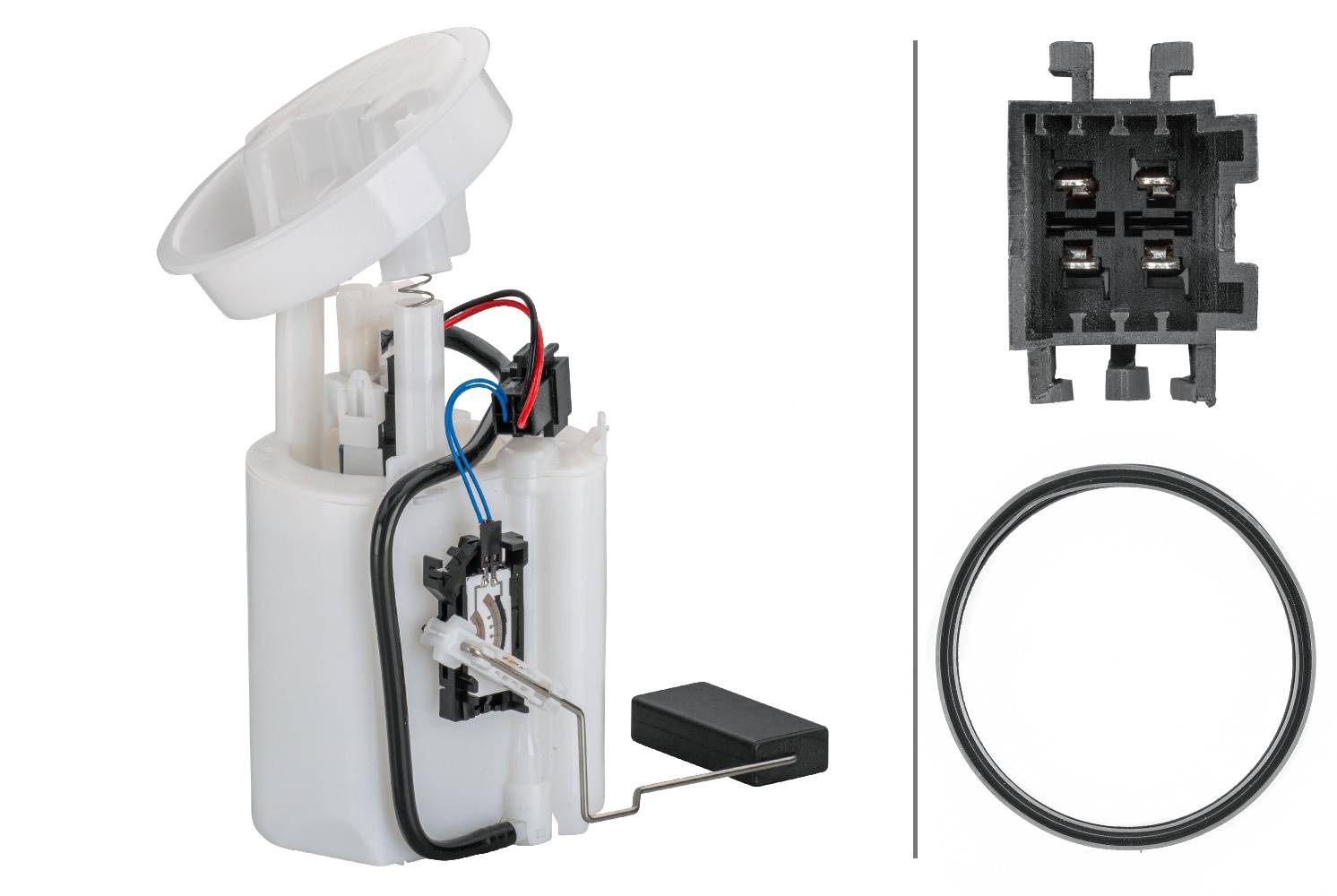 HELLA 8TF 358 106-331 Kraftstoff-Fördereinheit - elektrisch - 4-polig - mit Tankgeber/mit Dichtung