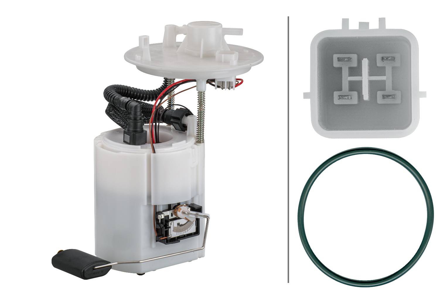 HELLA 8TF 358 106-681 Kraftstoff-Fördereinheit - elektrisch - 4-polig - mit Tankgeber/mit Dichtung
