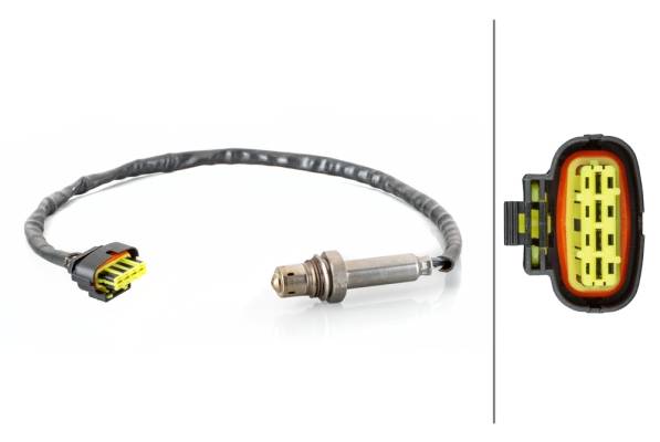 HELLA 6PA 358 103-601 Lambdasonde - 4-polig - Kabel: 485mm