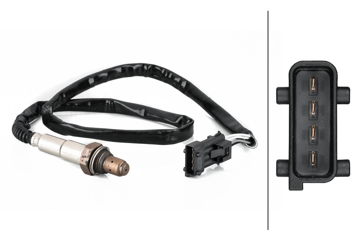 HELLA 6PA 358 103-161 Lambdasonde - 4-polig - Kabel: 750mm