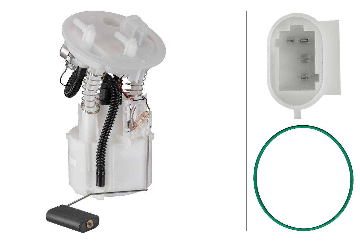 HELLA 8TF 358 106-791 Kraftstoff-Fördereinheit - elektrisch - 4-polig - mit Dichtung/mit Tankgeber -