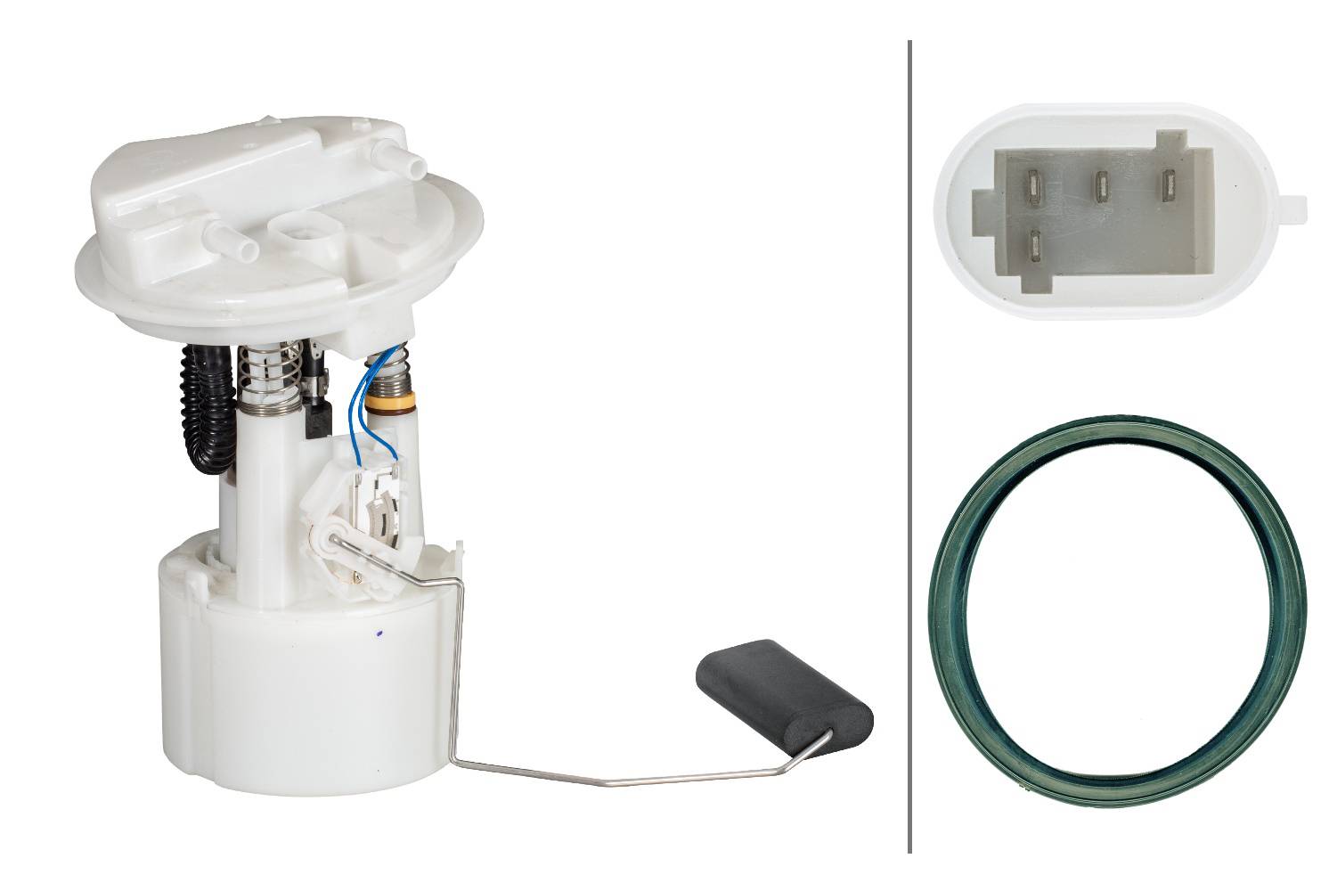 HELLA 8TF 358 146-511 Kraftstoff-Fördereinheit - elektrisch - 4-polig - mit Dichtung/mit Tankgeber