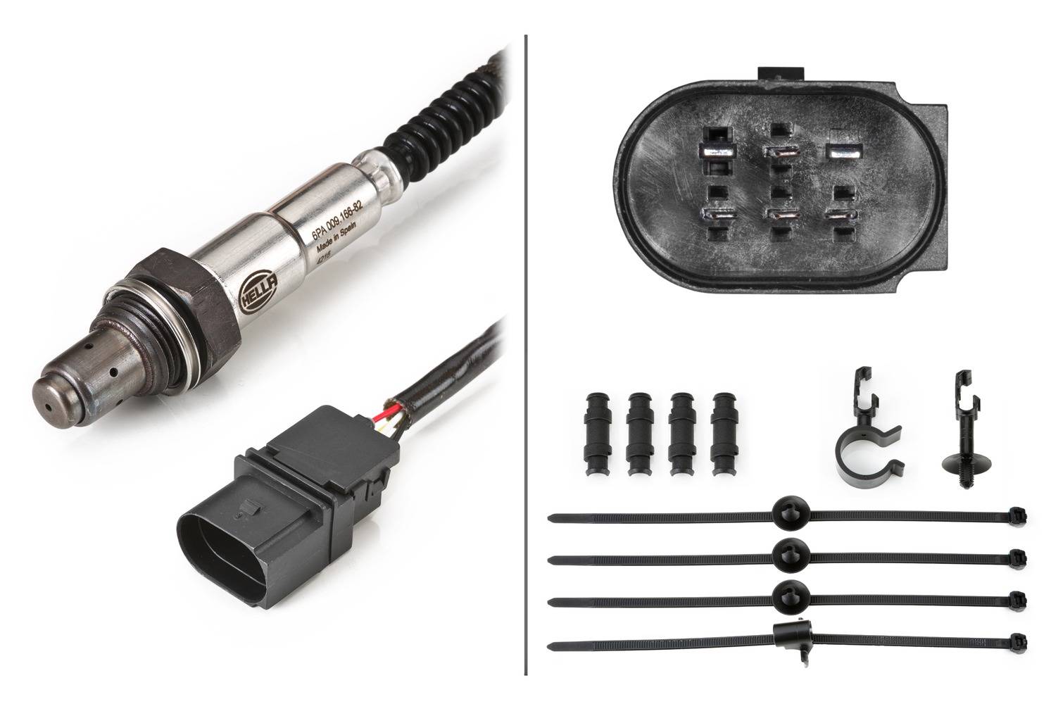 HELLA 6PA 009 166-821 Lambdasonde - 6-polig - vor Katalysator - Kabel: 1500mm