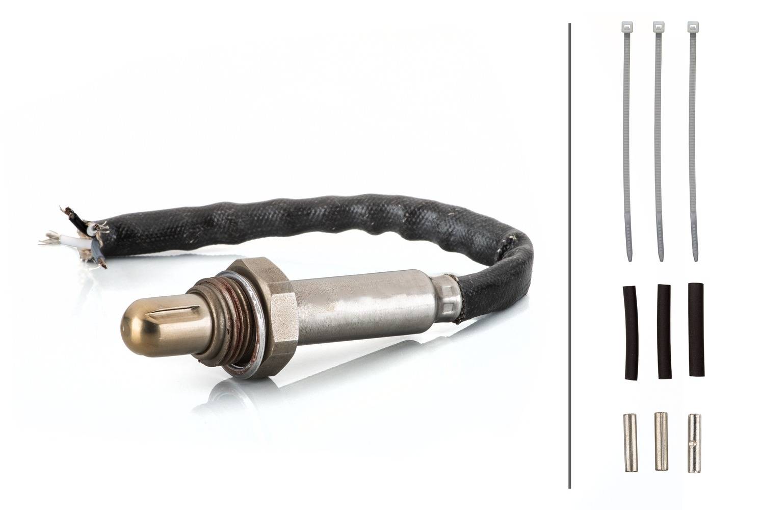 HELLA 6PA 358 103-351 Lambdasonde - 4-polig - Kabel: 150mm - mit Schrumpf-Quetschverbinder - ohne St