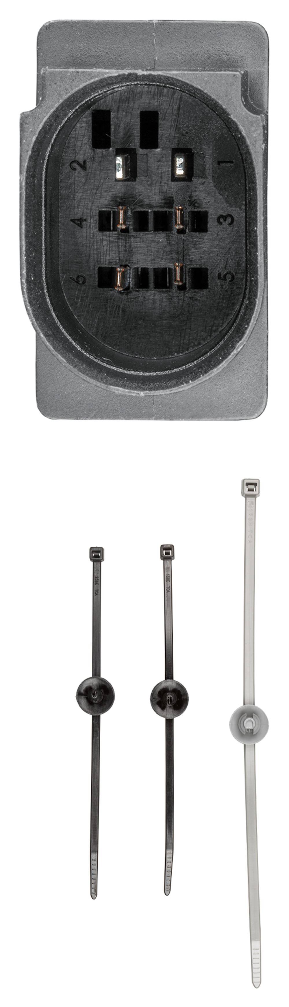 HELLA 6PA 358 103-101 Lambdasonde - 6-polig - Kabel: 545mm - mit Befestigungsmaterial