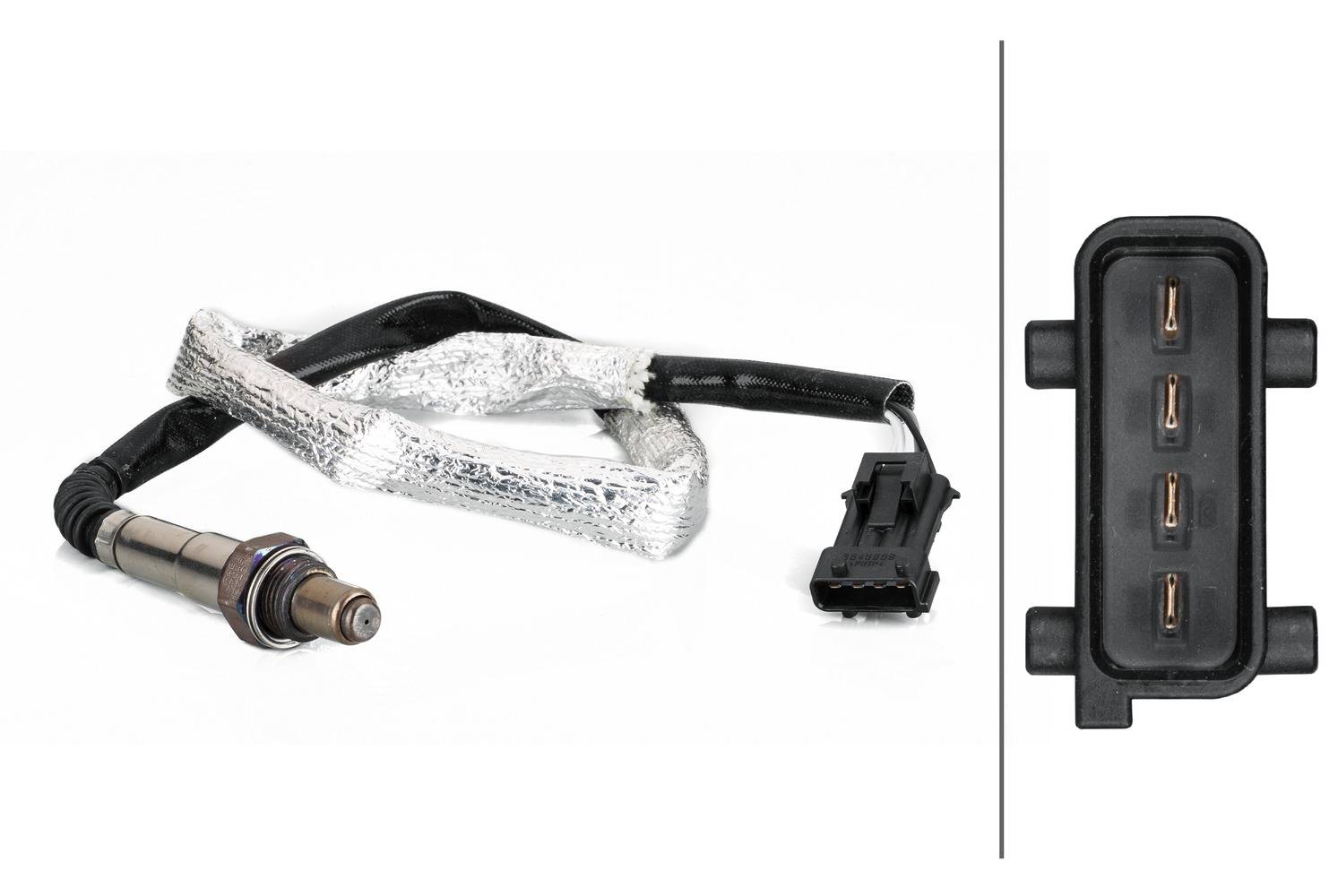 HELLA 6PA 358 103-221 Lambdasonde - 4-polig - Kabel: 660mm